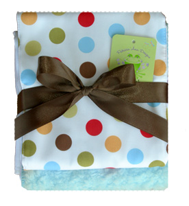 Cocoa Sky Dot Burpcloth Set of 2