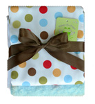 Cocoa Sky Dot Burpcloth Set of 2