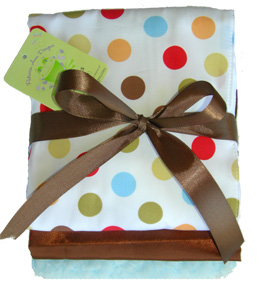 Cocoa Sky Dot  Burpcloth Set of 3