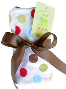 Cocoa Sky Dot Burpcloth