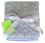 Grape Sherbert Chenille and Satin Burpcloth Set of 2