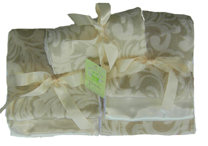 Minky Fleur Burpcloth
