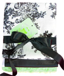 Minky Paradise Toile Burpcloth Set of 3