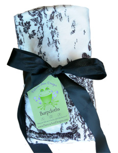 Minky Paradise Toile Burpcloth