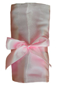 Bubblegum Pink Satin Burpcloth