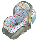 Cocoa Sky Dot Infant Carseat Cover