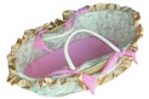 Minky Fleur Moses Basket