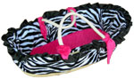 Zebra Moses Basket