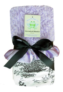 Minky Paradise Toile Oversized Blanket