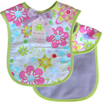 Star Flower Burst Reversible Bib