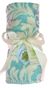 Minky Fleur Receiving Blanket