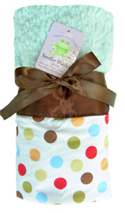 Cocoa Sky Dot Stroller Blanket