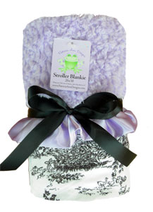 Minky Paradise Toile Stroller Blanket