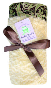 Satin Paisley Stroller Blanket