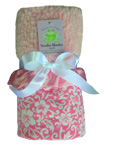 Pink Hibiscus Stroller Blanket