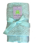 Cotton Candy Blue Stroller Blanket