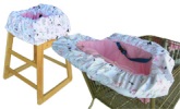 Paris Shopping Cart Cover / High Chair Cover