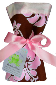 Pink & Chocolate Hibiscus Travel Silkie