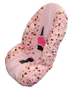 Cherry Cupcake Toddler Carseat Cover