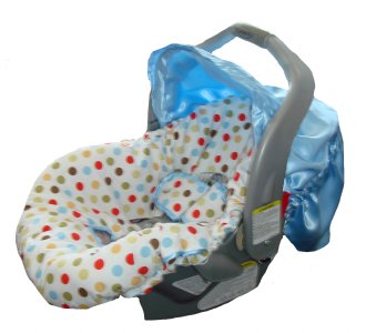 Cocoa Sky Dot Infant Carseat Cover