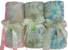 Minky Fleur Receiving Blanket