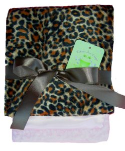 Cheetah Burpcloth Set of 3