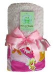 Pink & Tangerine Hibiscus Oversized Blanket
