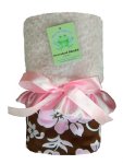 Pink & Chocolate Hibiscus Oversized Blanket
