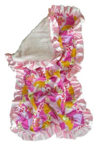 Pink & Tangerine Hibiscus Indulgence Blanket
