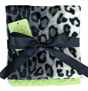 Snow Leopard Burpcloth Set of 2