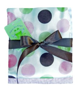 Satin Dot Burpcloth Set of 2
