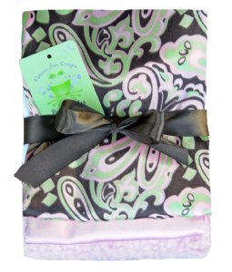 Satin Paisley Burpcloth Set of 3