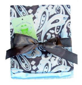 Satin Paisley Burpcloth Set of 3