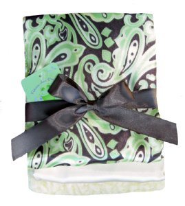 Satin Paisley Burpcloth Set of 3