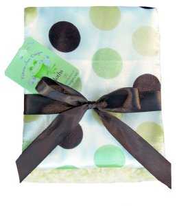 Satin Dot Burpcloth Set of 2