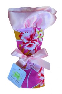 Pink & Tangerine Hibiscus Travel Silkie