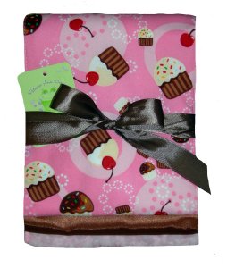 Cherry Cupcake Burpcloth Set of 3