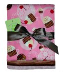 Cherry Cupcake Burpcloth Set of 3