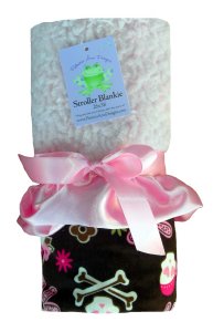 Sweet Skull Stroller Blanket