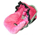 Minky Dot Infant Carseat Cover