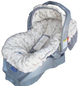 Minky Fleur Infant Carseat Cover