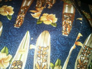 Navy Surfboard Burp Cloth