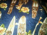Navy Surfboard Burp Cloth