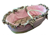 Satin Paisley Moses Basket