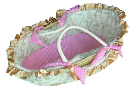 Minky Fleur Moses Basket