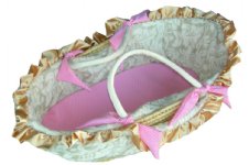 Minky Fleur Moses Basket