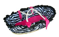 Zebra Moses Basket