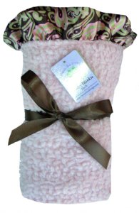 Satin Paisley Stroller Blanket