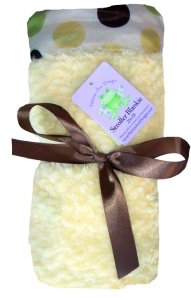 Satin Dot Stroller Blanket