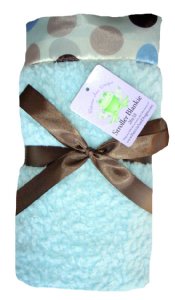 Satin Dot Stroller Blanket